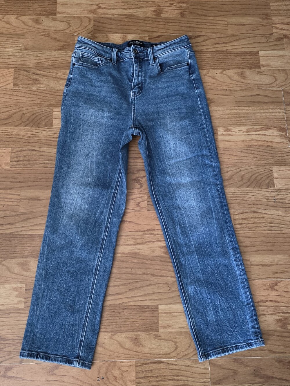 Flag & Anthem blue denim high rise straight-leg jeans size 8/29